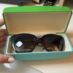 Kate Spade Large Black Sunglasses with original case